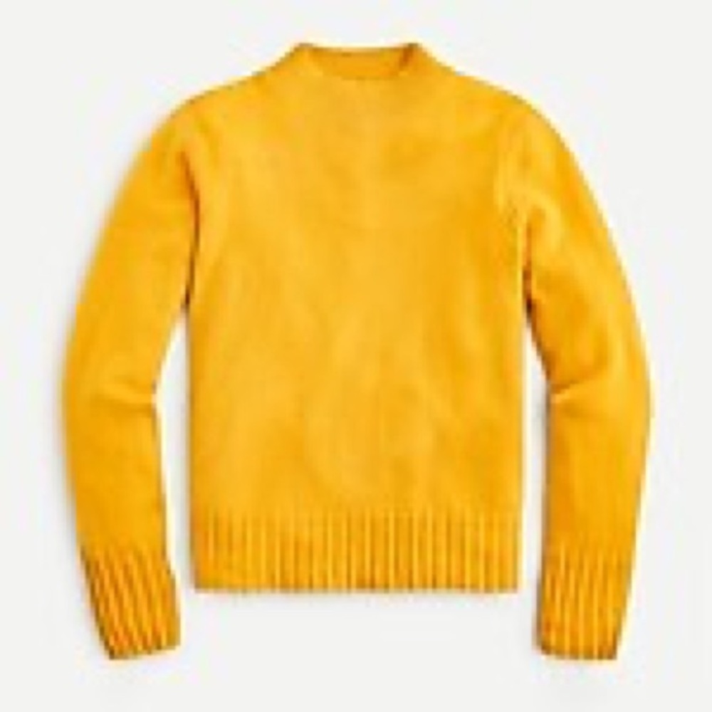 Like new JCrew 100% cashmere Mock Neck Sweater